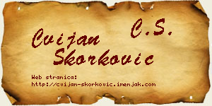 Cvijan Skorković vizit kartica
